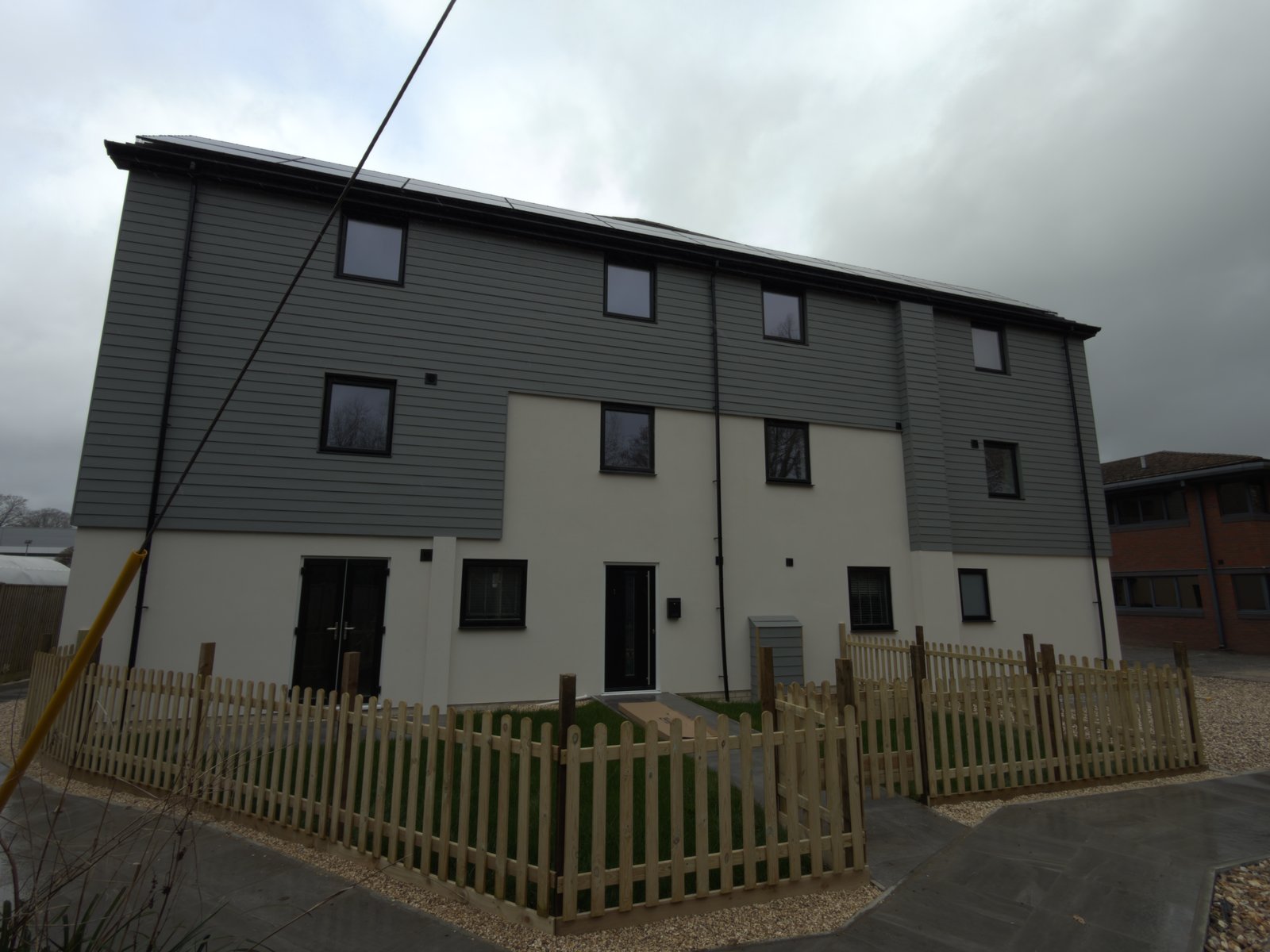 Monocouche spray render project by Namis Facades in Farnborough