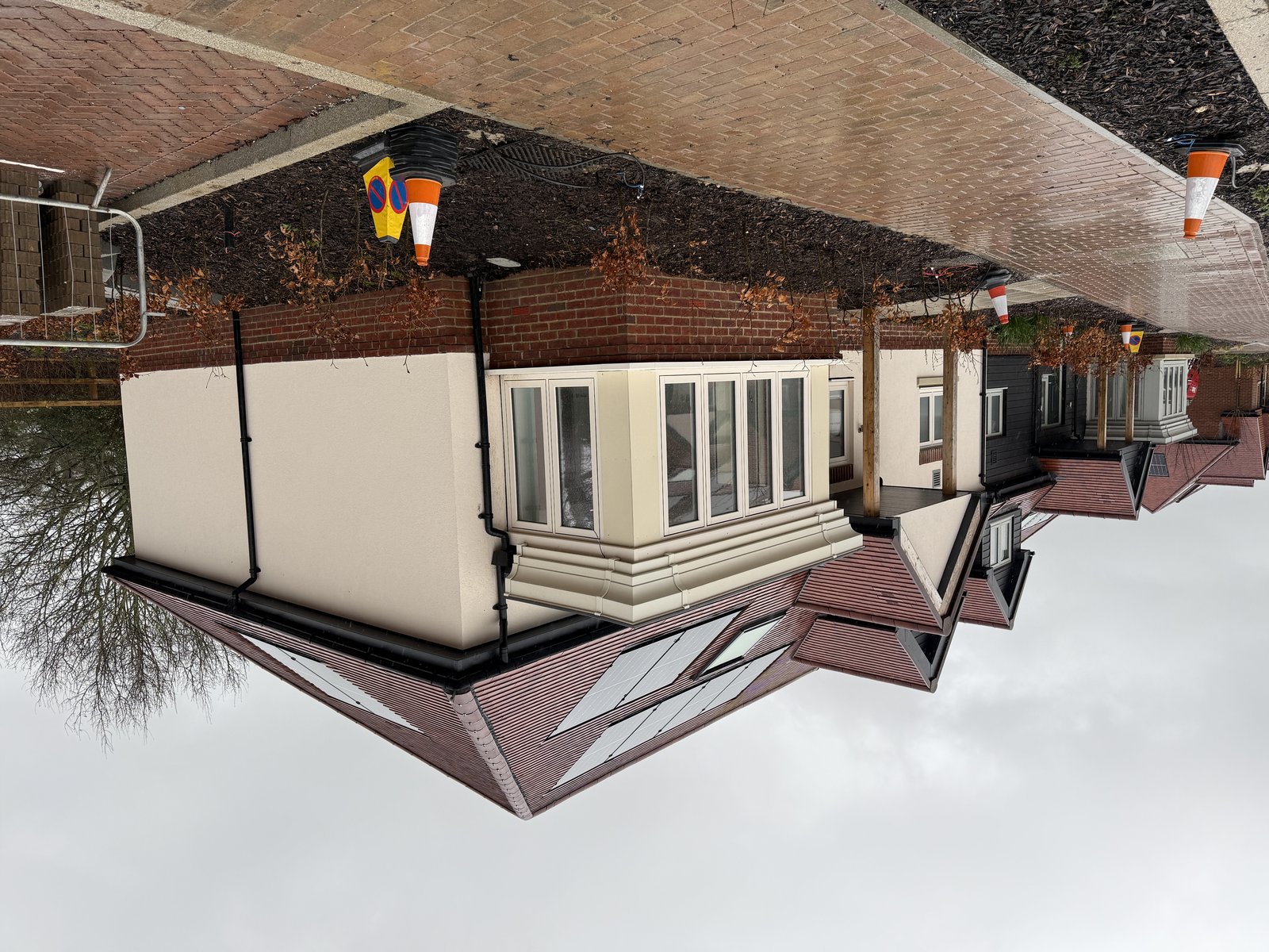Silicone thin-coat render project by Namis Facades in Bracknell
